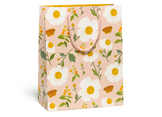 White Poppies Gift Bag