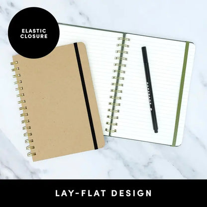 Spiral Bound Hardcover Lined Journal