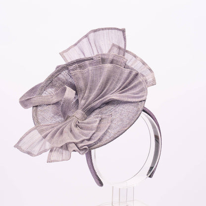 Round Sinamay Base Fascinator - Kentucky Derby wear