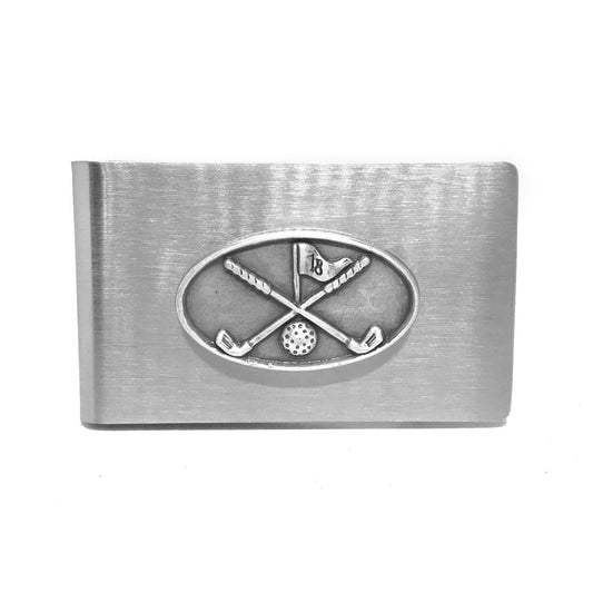 Golf Clubs with Flag Money Clip