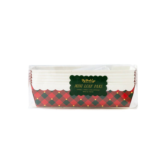 Christmas Plaid Loaf Pan Set