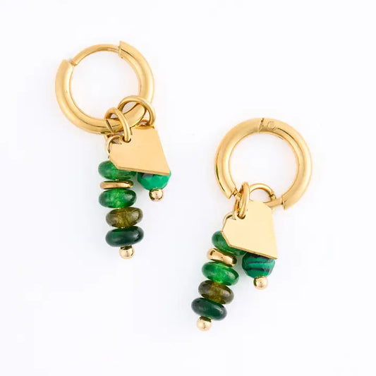 Narelle Malachite Charms Earrings