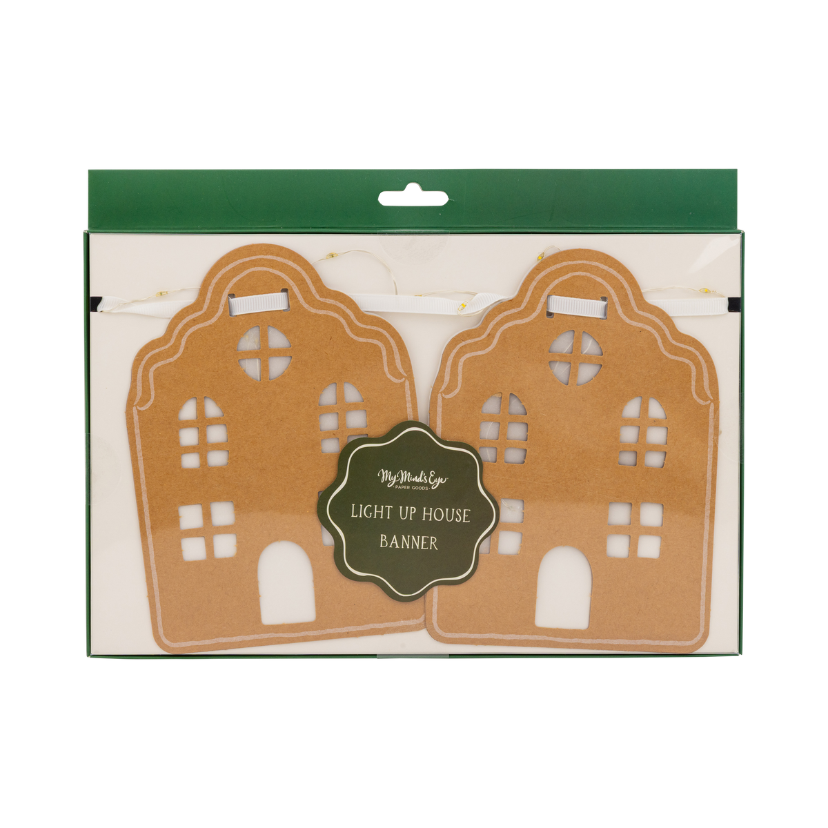 Light Up House Christmas Banner 5ft