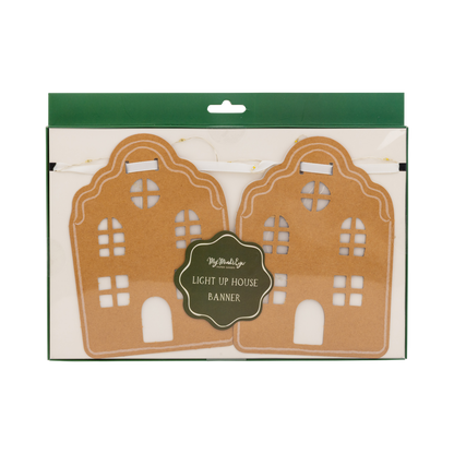 Light Up House Christmas Banner 5ft