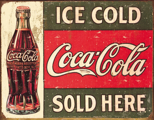 Coke Ice Cold Tin Sign