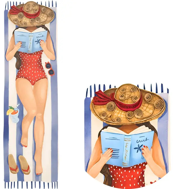 Bookmark Quilling Relax Girl Origamo
