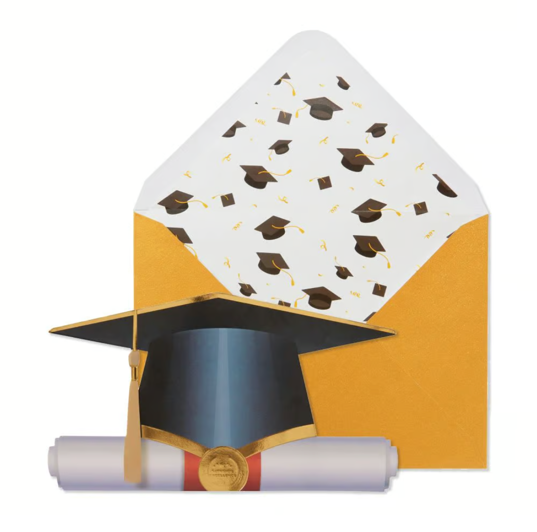 Die Cut Diploma Graduation Card
