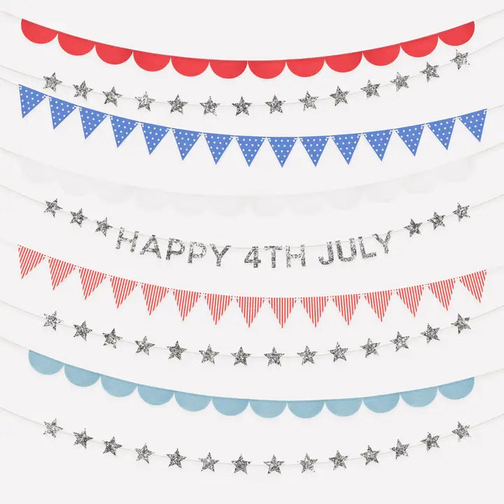 USA Stars & Stripes Garland Set