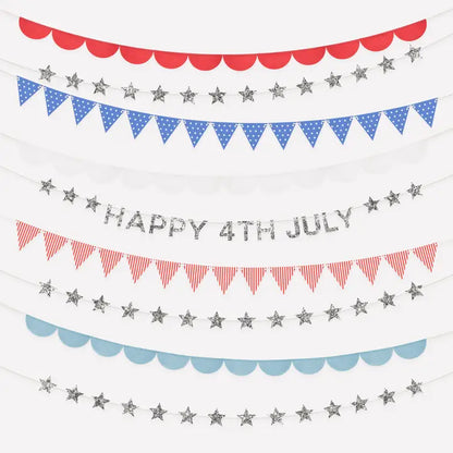 USA Stars & Stripes Garland Set