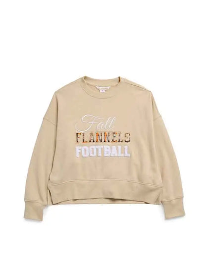 "Fall, Flannels, Football" Relaxed Sweatshirt