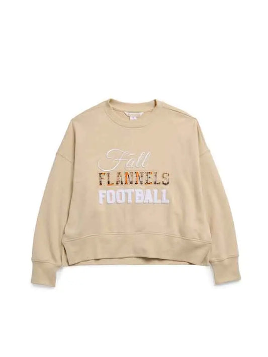 "Fall, Flannels, Football" Relaxed Sweatshirt