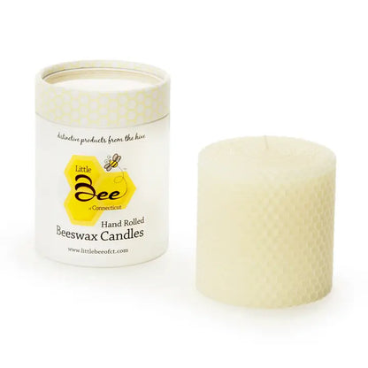 Pure Beeswax Pillar Candle – 3"