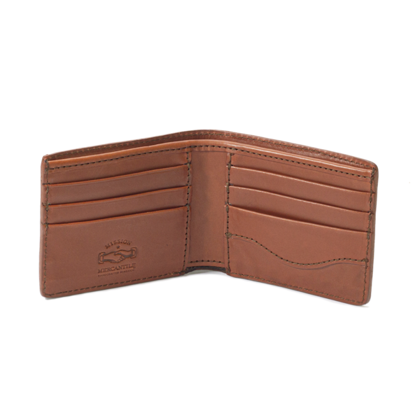 Leather Bifold Wallet - Chestnut