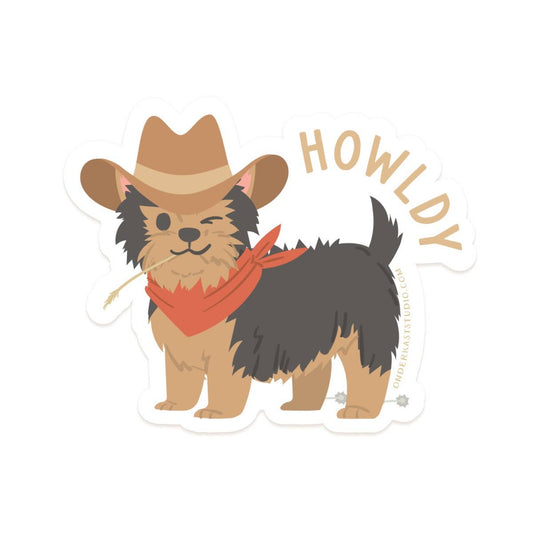 Howldy Sticker