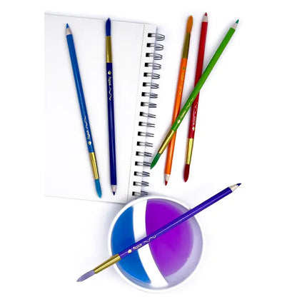 Watercolor Pencil/Paintbrush Set of 12