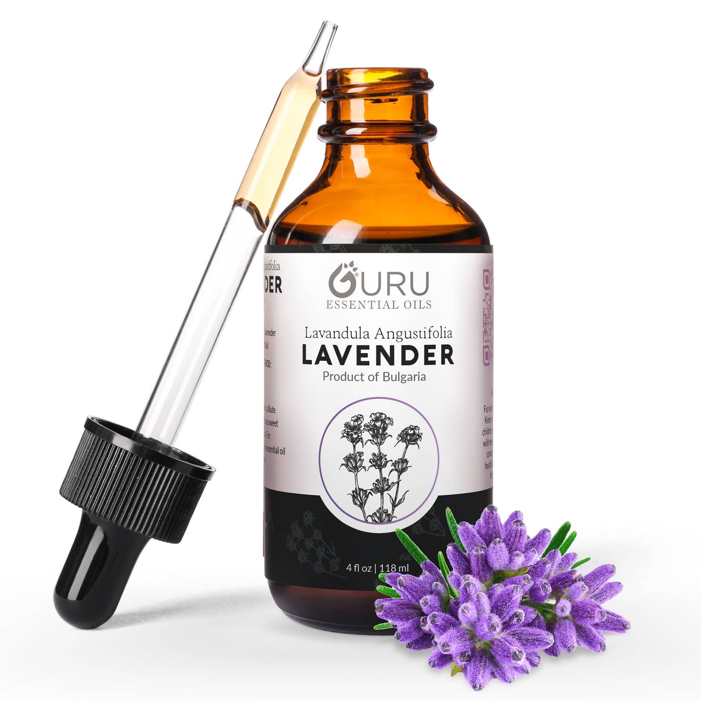 Lavender Guru Essential Oil Aromatherapy - 4oz