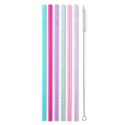 Swig Cloud Nine Glitter Reusable Straw Set
