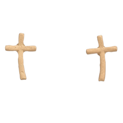 Stud Buds Gold & Silver Cross Earrings