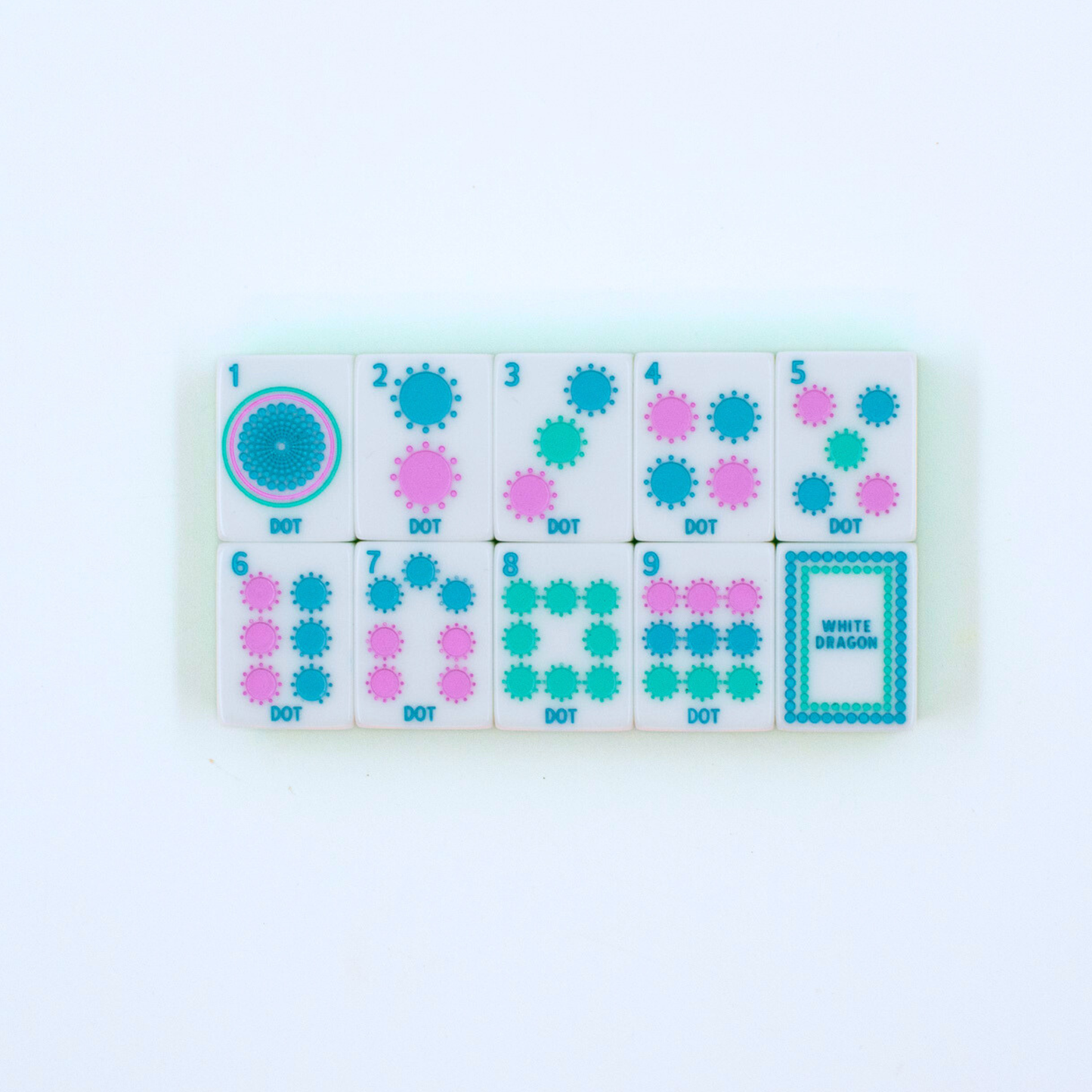 Crystal Confetti Purple - Mahjong Tile Set with a Sprinkle of Color