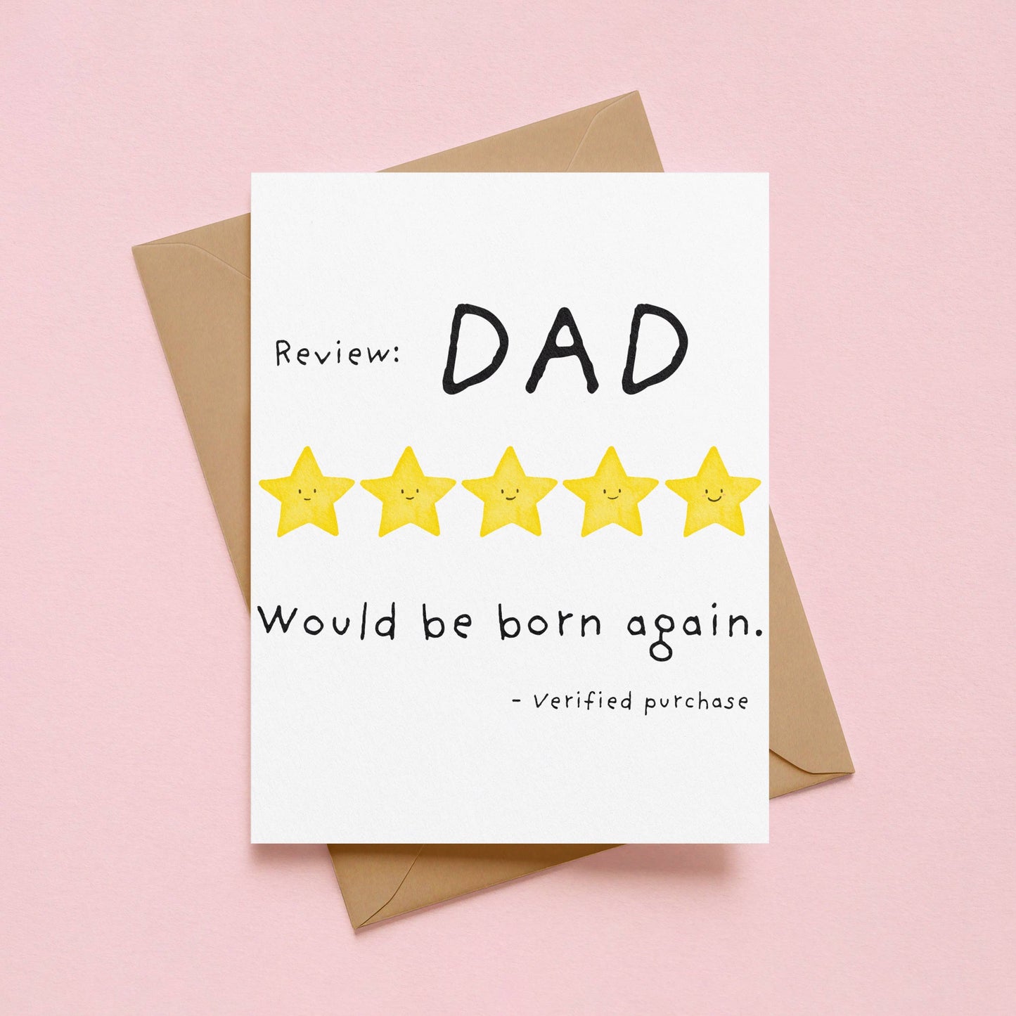 5 Star Review Father’s Day Card