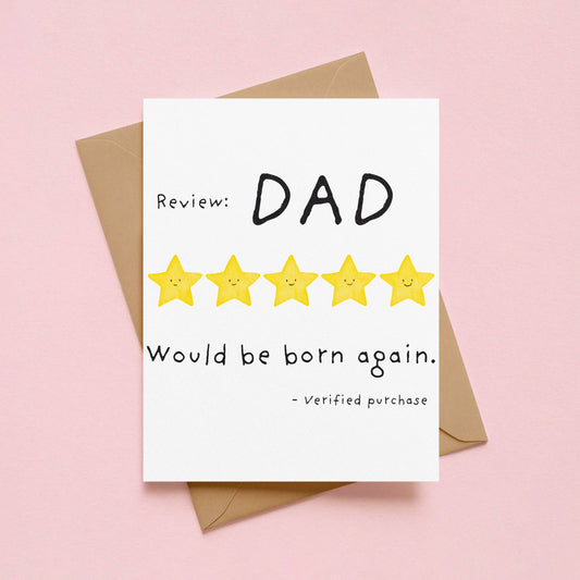 5 Star Review Father’s Day Card
