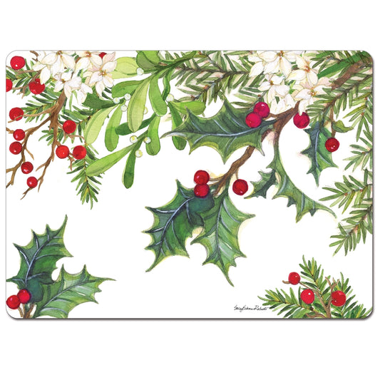 CounterArt Balsam & Berries Hardboard Cork-Back Placemats