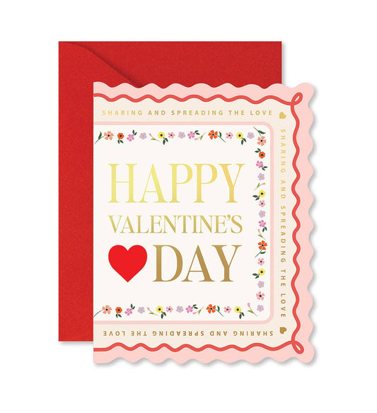 Valentine's Day Scallop Greeting Card
