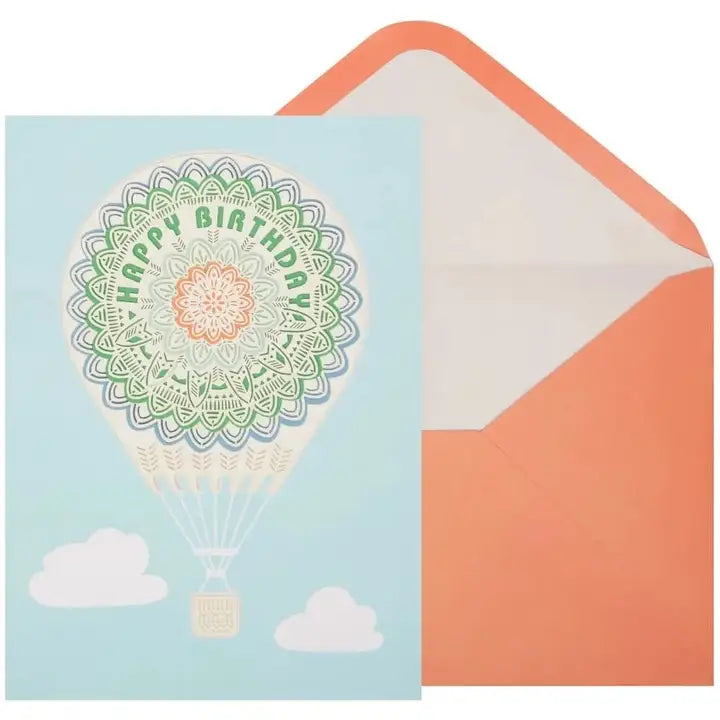 Hot Air Balloon Birthday Card