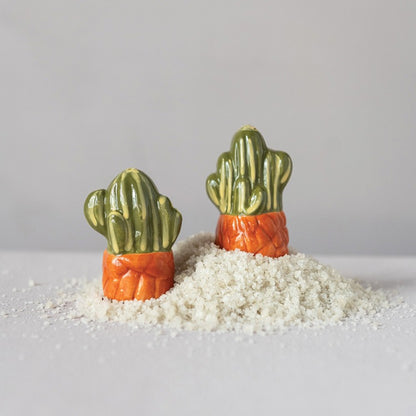 Hazel Mazel Cactus Salt & Pepper Shaker Set