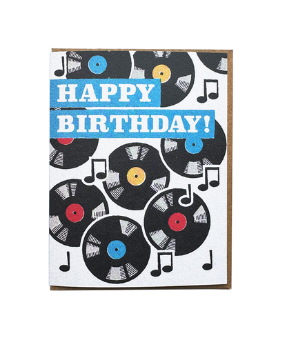 Happy Birthday Card - Records