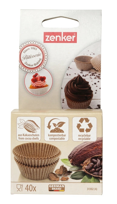 Pack of 40 Zenker Paper Muffin Cups