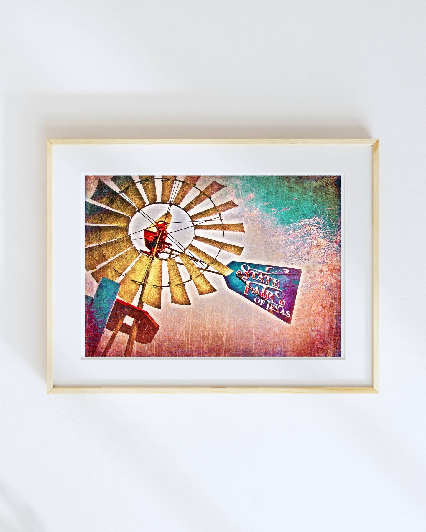 Lone Chimney Print - Texas Windmill