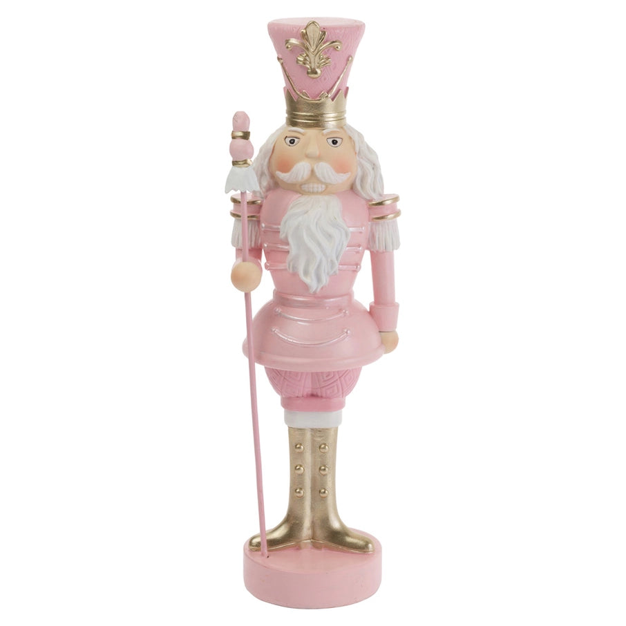 Tall Pink Nutcracker Christmas Décor - 12"