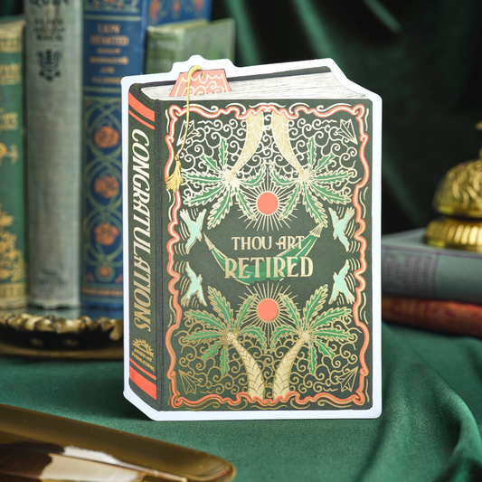 Thou Art Retired Book Card