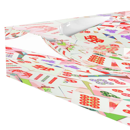 Mahjong Abstract Petal Acrylic Catchall Dish