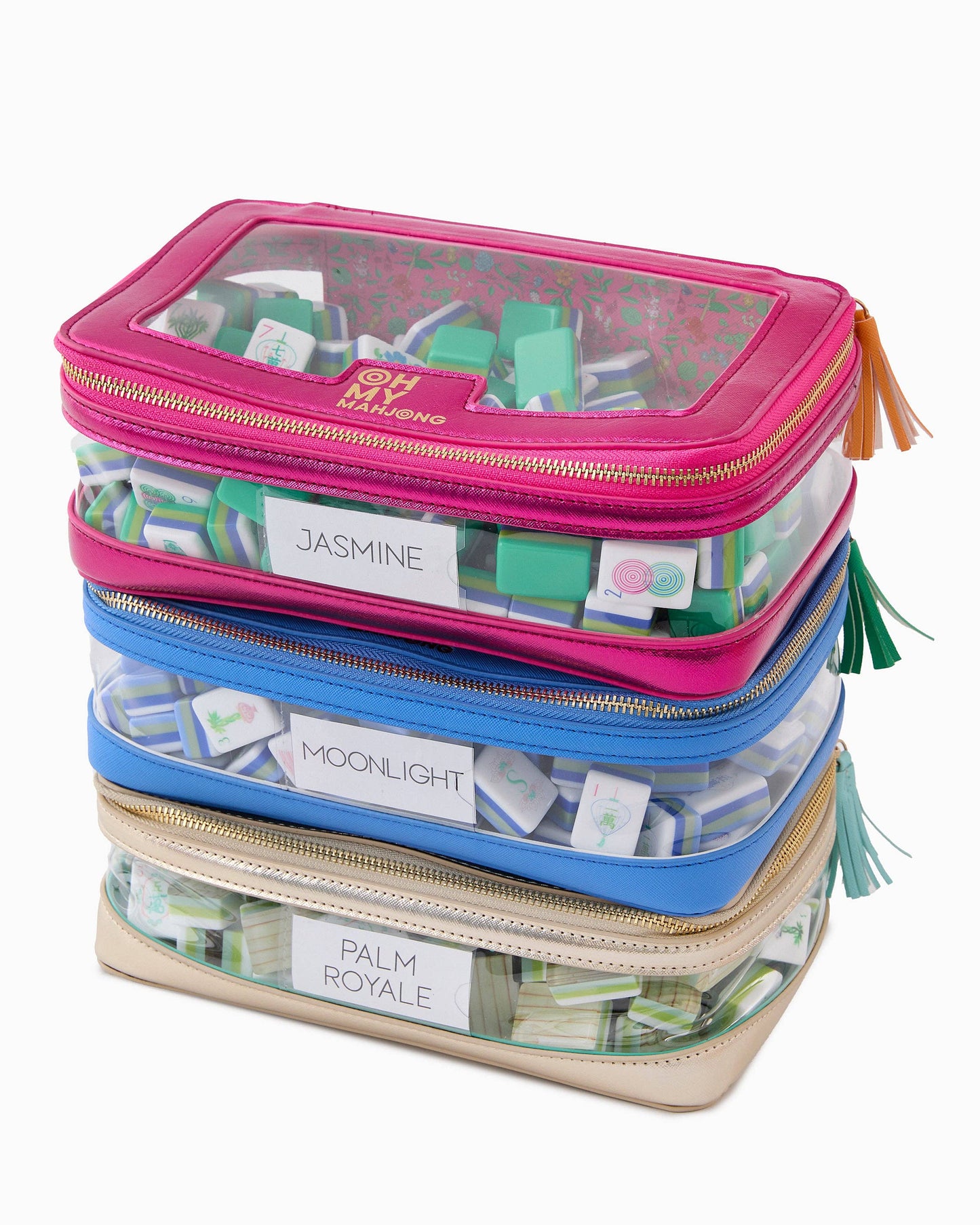 Mahjong Tile Storage Bag - Tiffany Blue