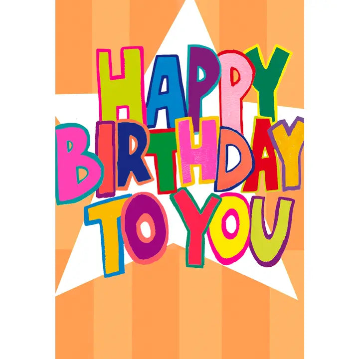 Birthday Star Greeting Card Paper Salad