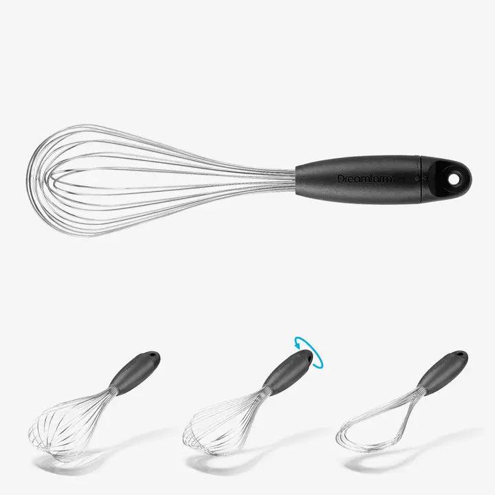 Flisk 3-in-1 Balloon, Sauce, and Flat Whisk