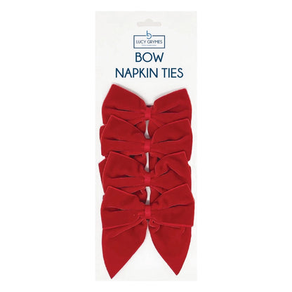 Velvet Bow Napkin Ties