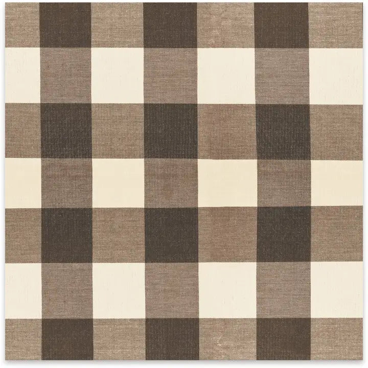 Brown Buffalo Check Paper Table Runner