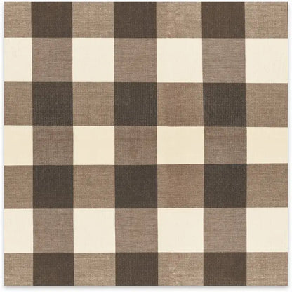 Brown Buffalo Check Paper Table Runner