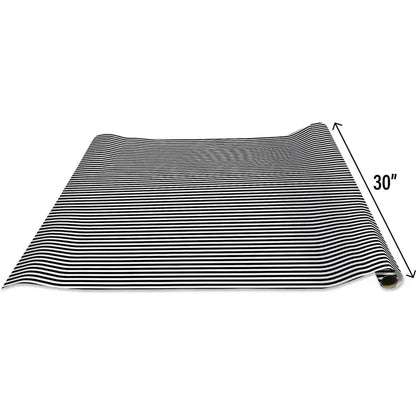 Black White Stripe - Gift Wrap Rolls