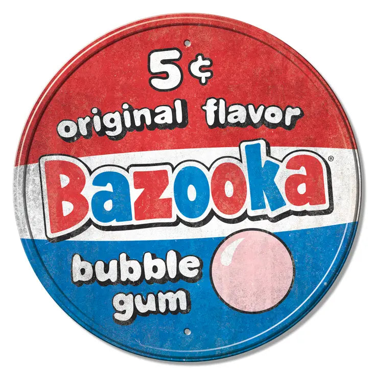 Bazooka 5 Cents Tin Sign