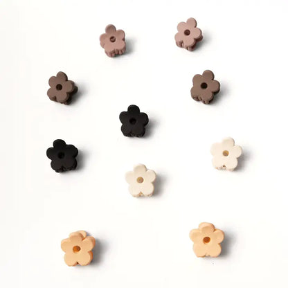 Ellie Rose Mini Flower Clip Set of 10