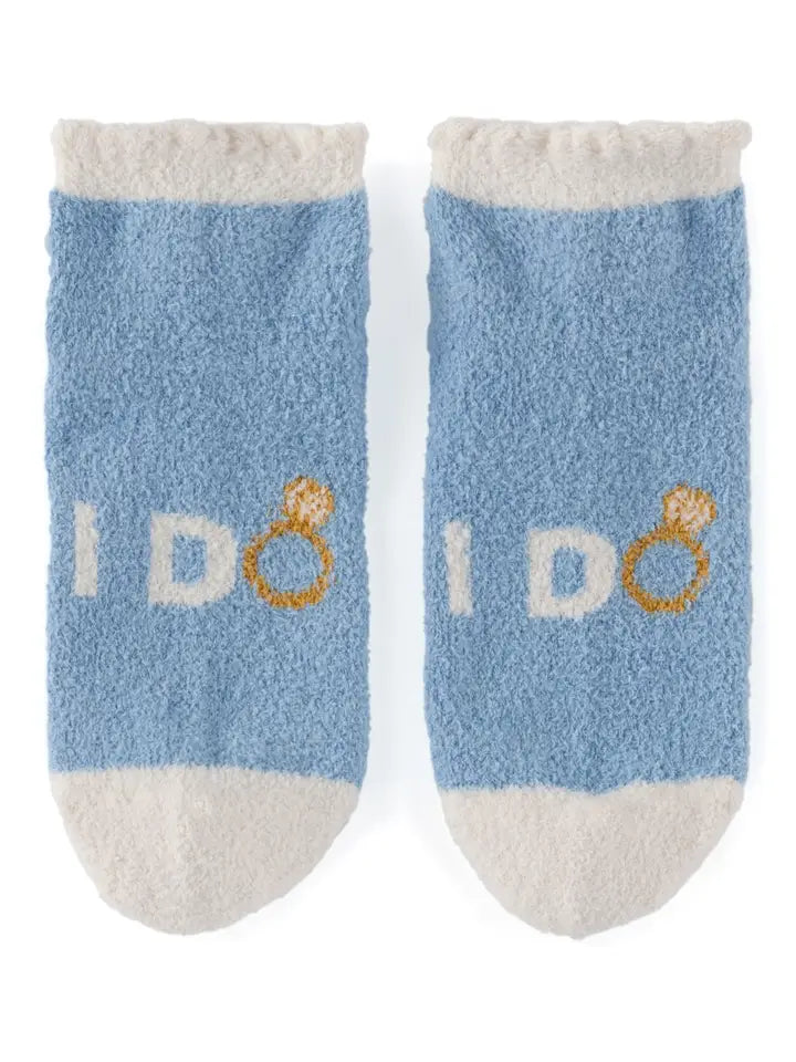 "I Do" Pom Pom Anklet Socks