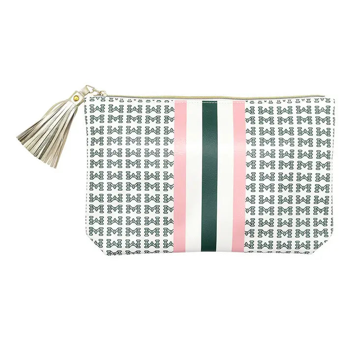 Oil Cloth Pouch - Tiles