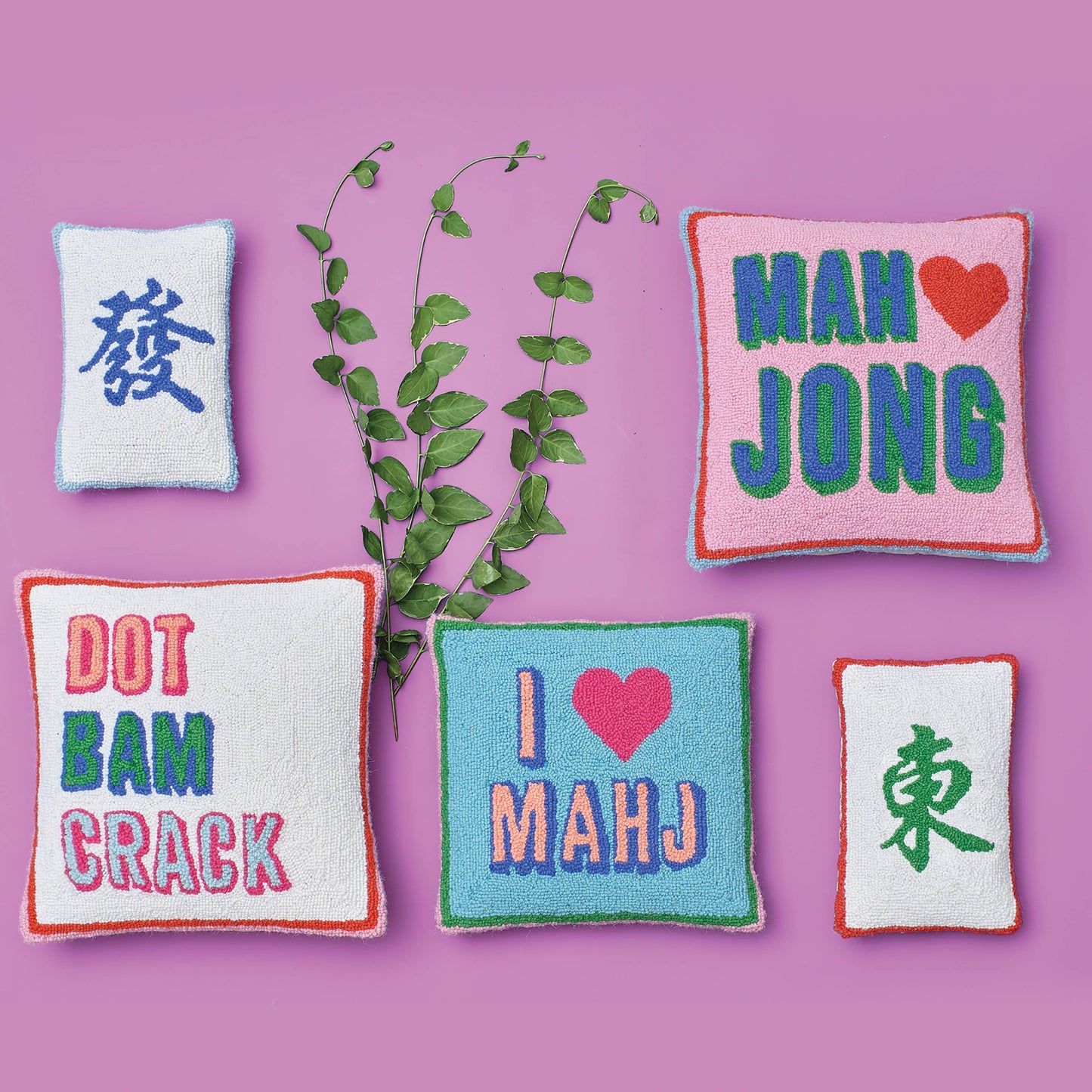 Dot Bam Crack Pillow