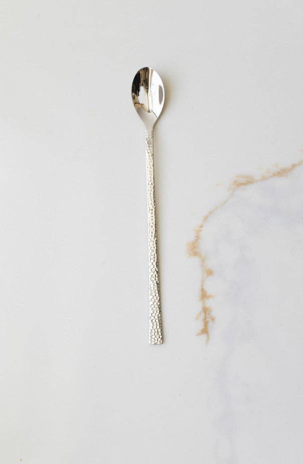 Hammered Stainless Steel Fruit Spoon