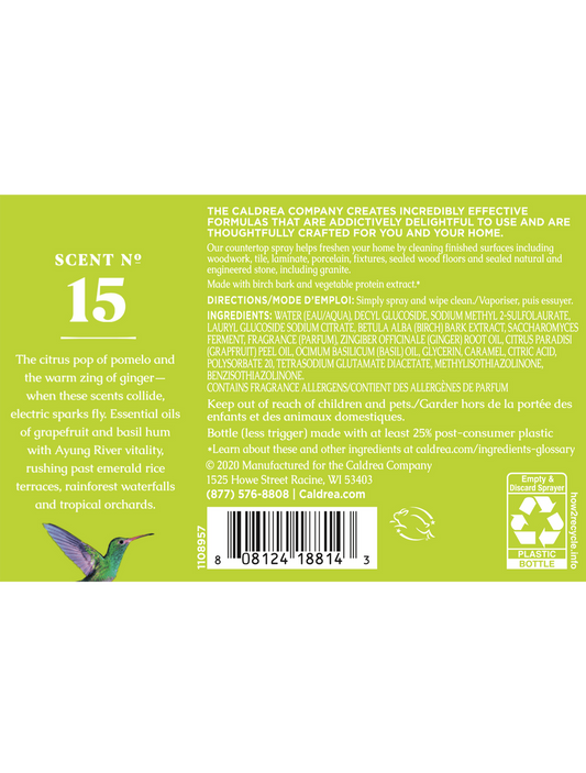 Caldrea Ginger Pomelo Countertop Spray