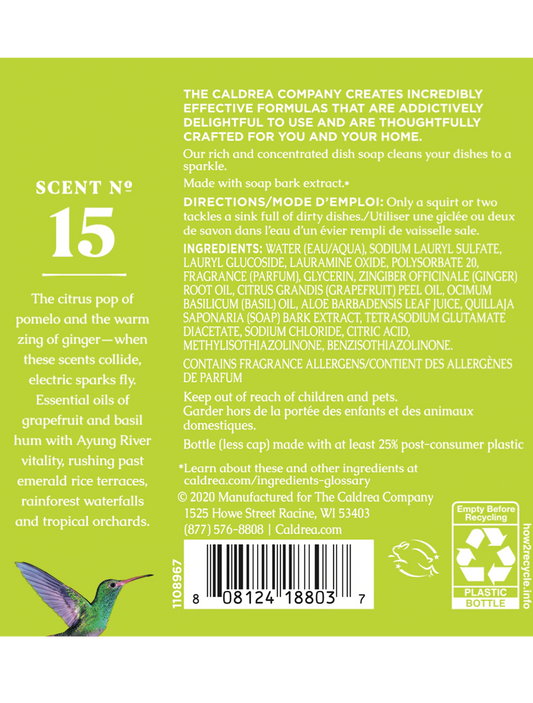 Caldrea Ginger Pomelo Dish Soap